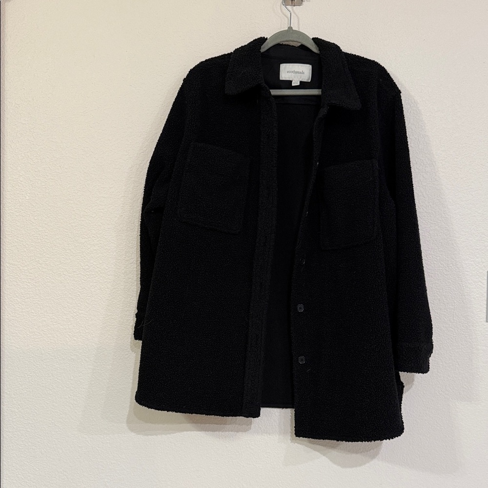 Ecothreads Black Shacket Pre-loved Women’s Size XXL